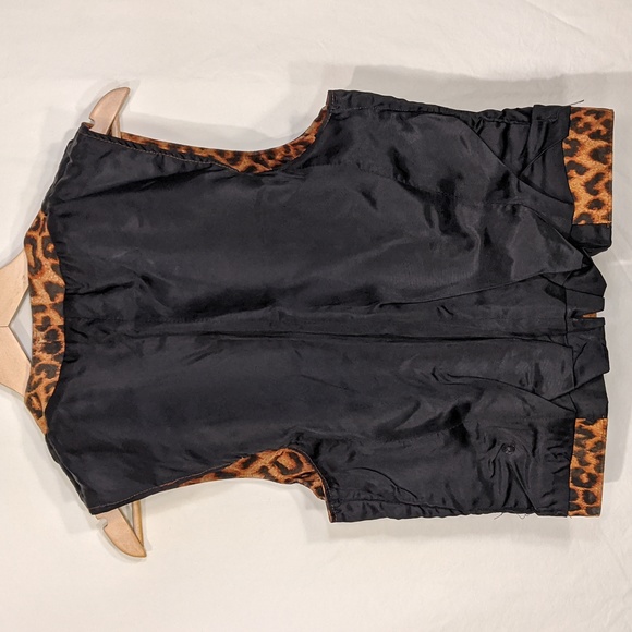 Vintage leather animal print vest - Picture 4 of 7